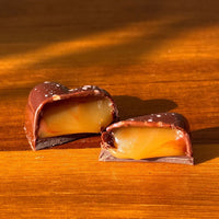 Duo de cœurs au caramel salé fondant