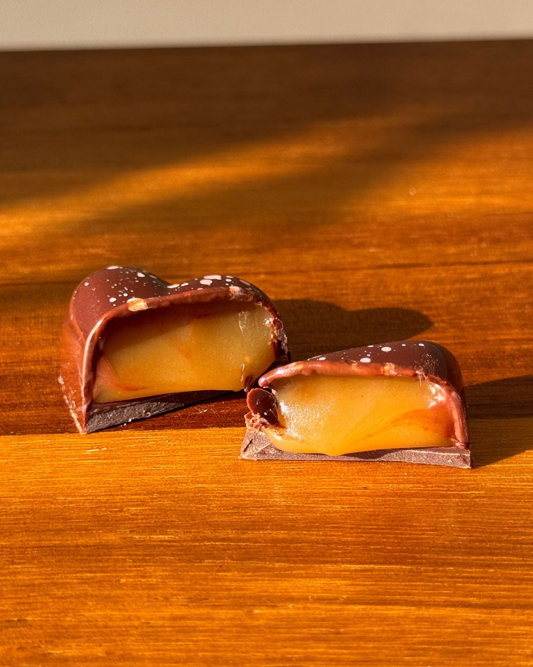 Duo de cœurs au caramel salé fondant